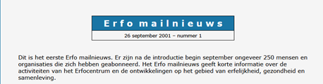 Erfo mailnieuws